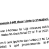 Letter from Repubblika to the Speaker of Parliament